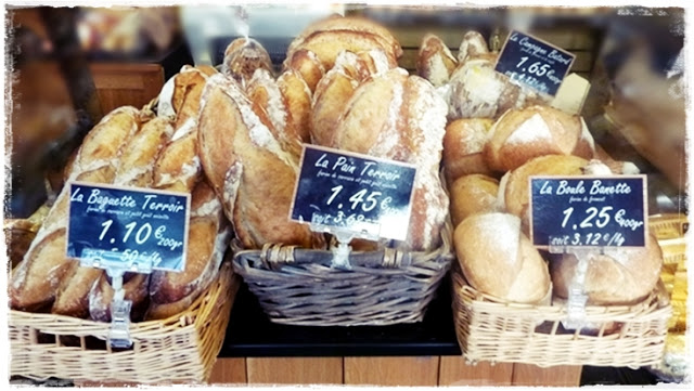 lovely crusty breads for sale in France