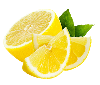 fresh lemon half and wedges