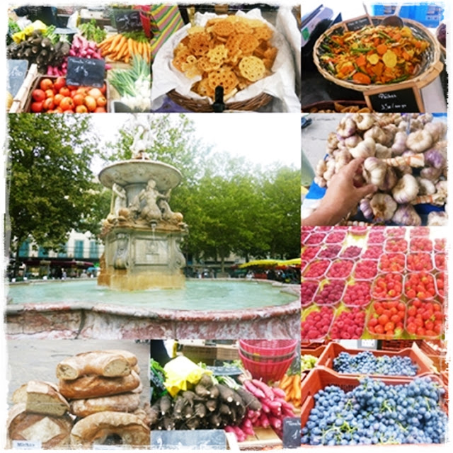 wonderful food market in Carcassonne, France